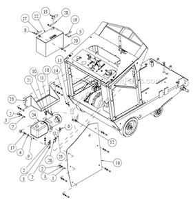 Page L Diagram and Parts List for MK-6020KB  MK Diamond Concrete Saw
